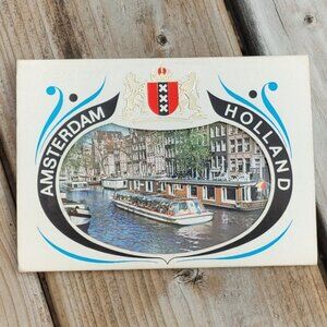 Vintage Amsterdam Holland Postcard Flip Book of 7 full colour post cards